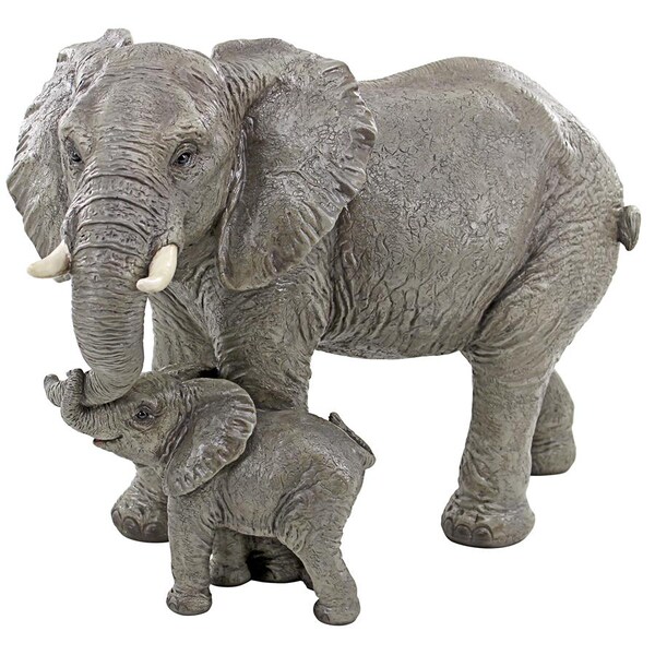 Design Toscano Herd Mentality Mother and Calf Elephant Statue - QM3160800