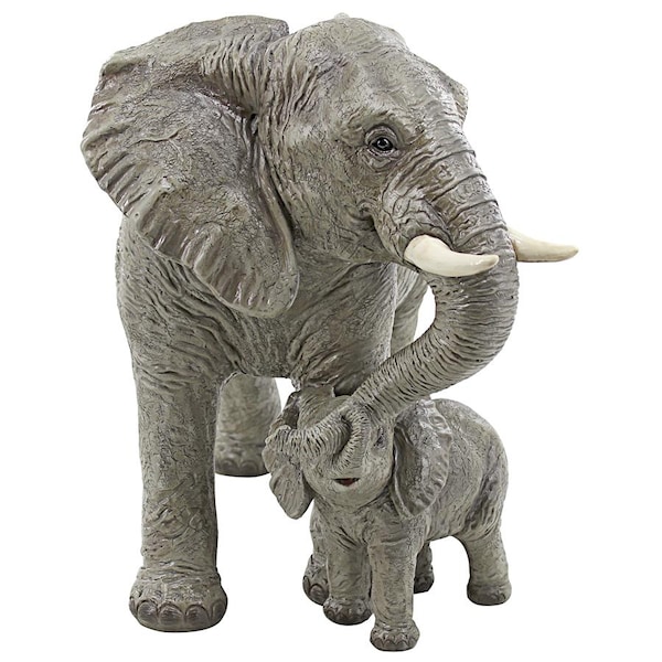 Design Toscano Herd Mentality Mother and Calf Elephant Statue - QM3160800