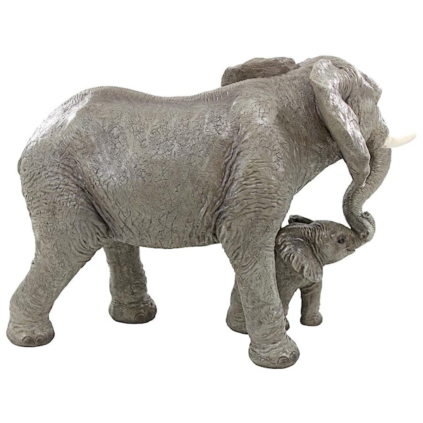 Design Toscano Herd Mentality Mother and Calf Elephant Statue - QM3160800