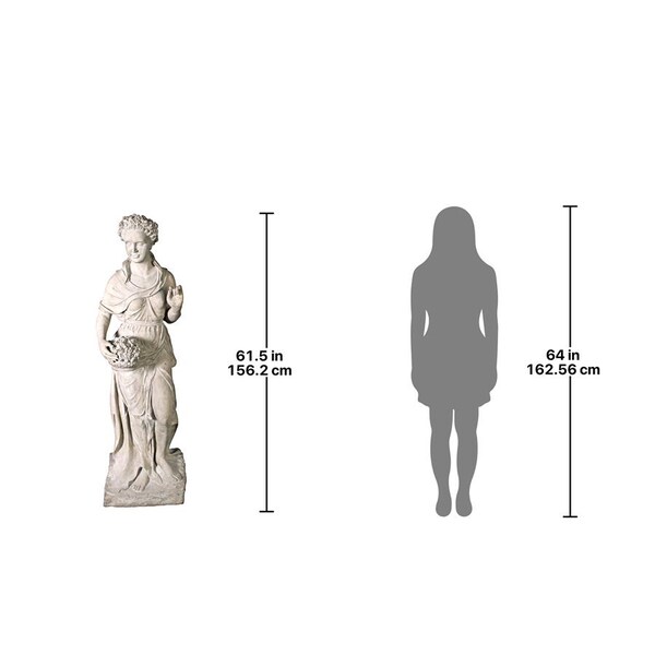 Design Toscano The Four Goddesses of the Seasons Statue: Spring Statue - NE90057