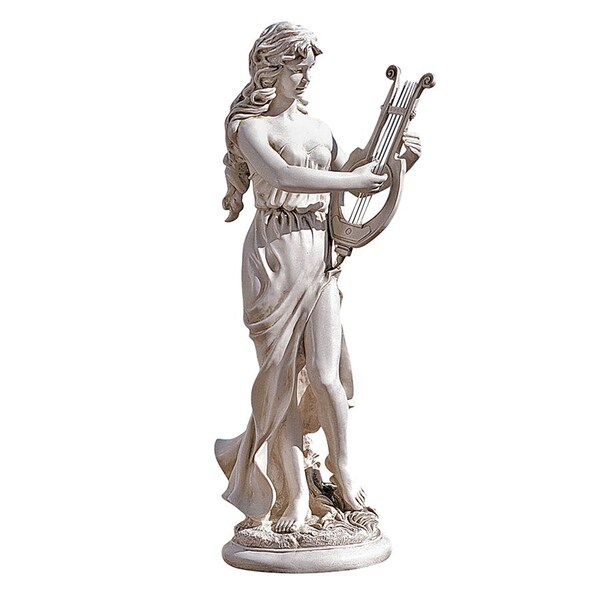 Design Toscano Muse with Harp Sculpture - KY1201