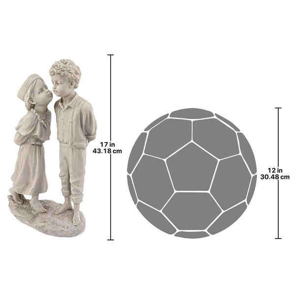 Design Toscano Love's First Kiss Children Garden Statue - KY032448