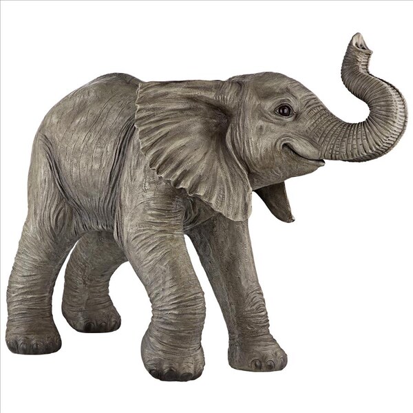 Design Toscano Eshe the Exuberant Elephant Garden Statue - QM2849100