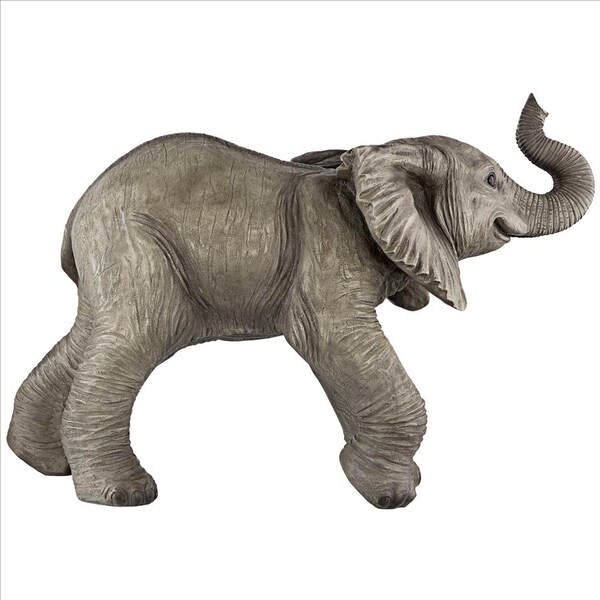 Design Toscano Eshe the Exuberant Elephant Garden Statue - QM2849100