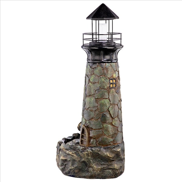 Design Toscano Seaside Lighthouse LED Illuminated Cascading Garden Fountain - SH32122