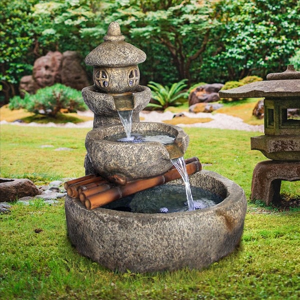 Design Toscano Tranquil Springs Pagoda Garden Fountain - SS12657