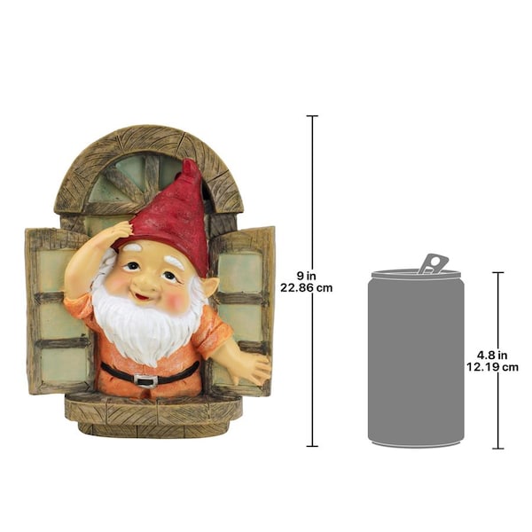 Design Toscano The Knothole Gnomes Garden Welcome Tree Sculpture: Window Gnome - QL4283