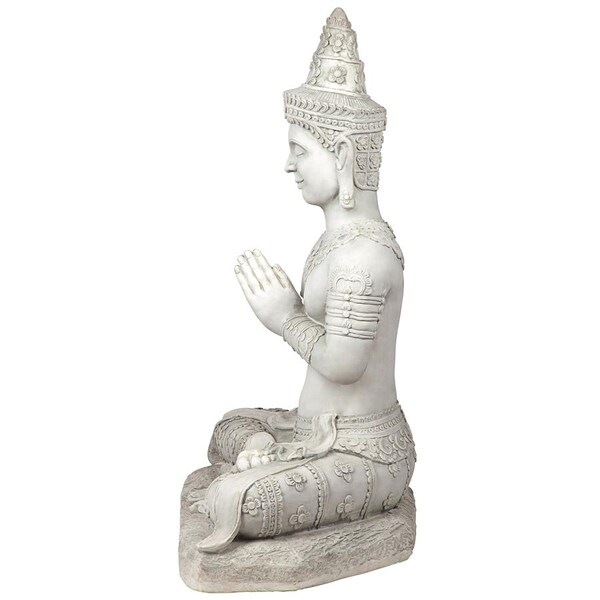 Design Toscano Praying Seated Ayutthaya Thai Buddha Statue - KY69963