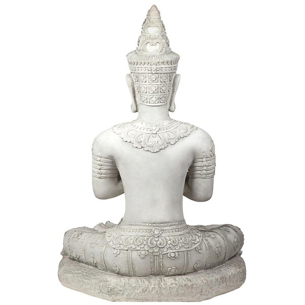 Design Toscano Praying Seated Ayutthaya Thai Buddha Statue - KY69963