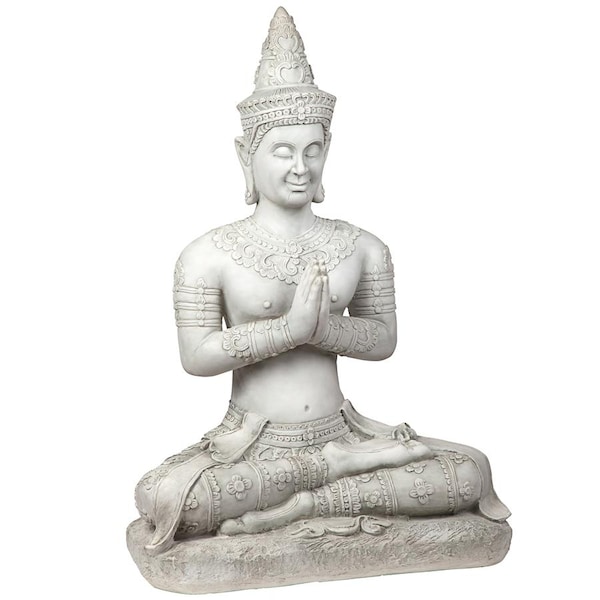 Design Toscano Praying Seated Ayutthaya Thai Buddha Statue - KY69963