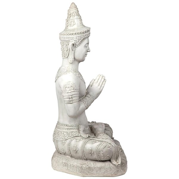Design Toscano Praying Seated Ayutthaya Thai Buddha Statue - KY69963