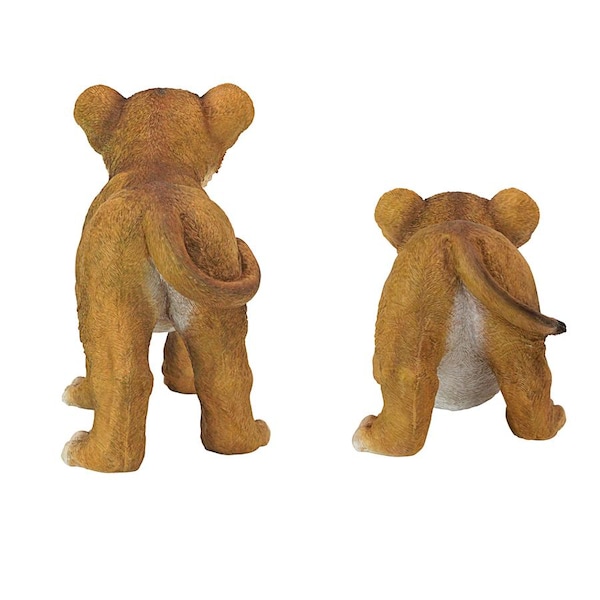 Design Toscano Lion Cubs of the Sahara Animal Statues: Complete Set - QM9287