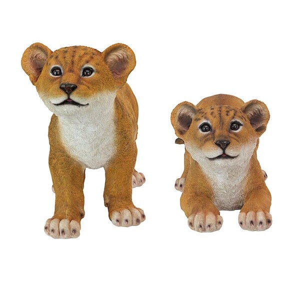 Design Toscano Lion Cubs of the Sahara Animal Statues: Complete Set - QM9287