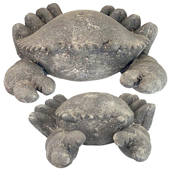 Design Toscano Cantankerous Stone Crabs Garden Statues - FU91348