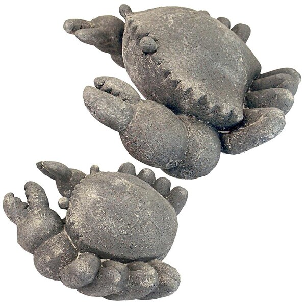 Design Toscano Cantankerous Stone Crabs Garden Statues - FU91348