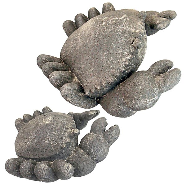 Design Toscano Cantankerous Stone Crabs Garden Statues - FU91348