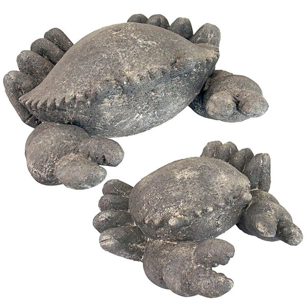 Design Toscano Cantankerous Stone Crabs Garden Statues - FU91348