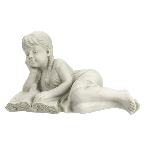 Design Toscano Reading Rebecca Garden Scholar Statue - SH38038813