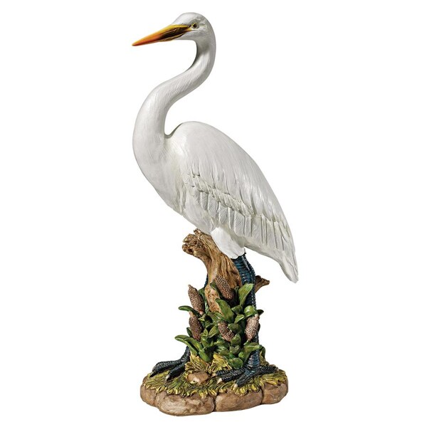 Design Toscano The Great White Egret Statue - QL1558266