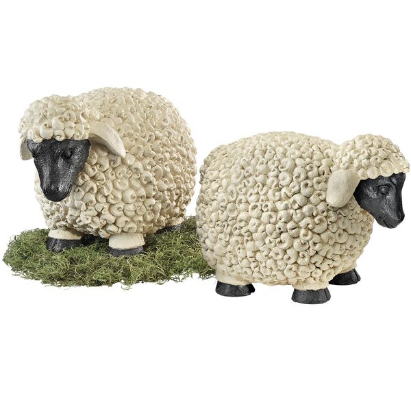 Design Toscano Counting Sheep Garden Statues: Set of Two Large - CS95781