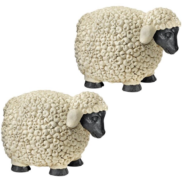 Design Toscano Counting Sheep Garden Statues: Set of Two Large - CS95781