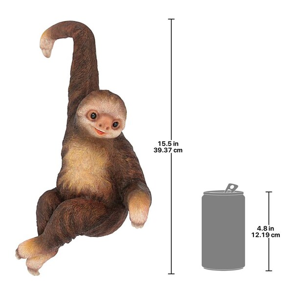 Design Toscano Sinbad the 3-Toed Sloth Hanging Statue - QM2986400