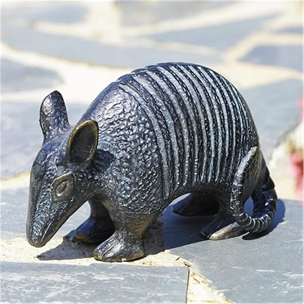 Rickis Rugs Lone Star Armadillo Garden Sculpture - 7 x 11 x 5 in. - RI2485319