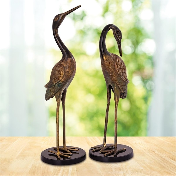 Spi 19.50 x 5.50 x 5.50 in. Heartwarming Crane Couple - 41048