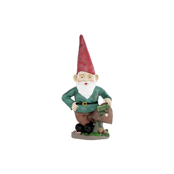 Nature Spring Lawn Gnome Statue, Resin Figurine for Outdoor Garden Decor for Flower Beds, Fairy Gardens, Backyards - 622533TMG