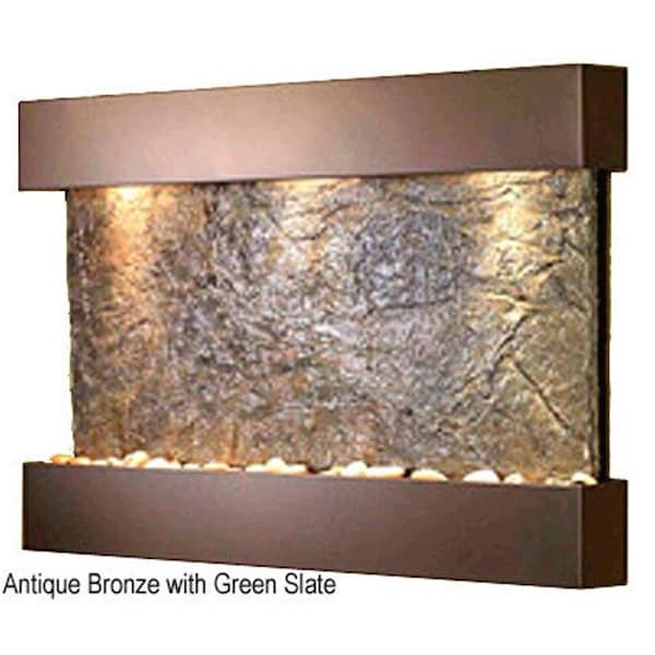 Adagio Adagio RCS3502 Reflection Creek - Green Natural Slate Wall Fountain - RCS3502