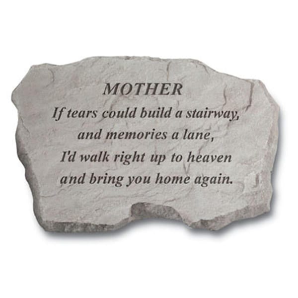 Kay Berry Mother-If Tears Could Build A Stairway - Memorial - 16-in. x 10.5-in. x 1.5-in. - KA313593