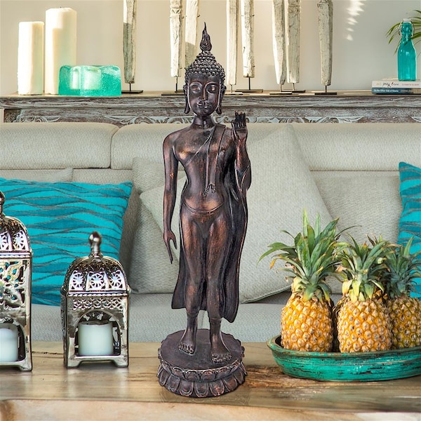 Design Toscano Free from Fear Standing Buddha Statue - JQ9633