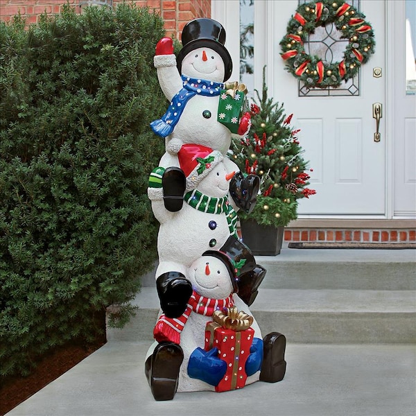Design Toscano SnowBro's Illuminated Snowman Holiday Statue: Giant - DB383115