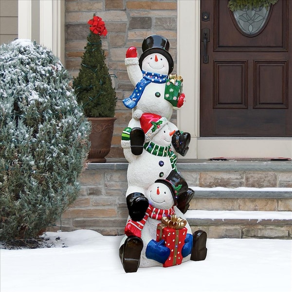 Design Toscano SnowBro's Illuminated Snowman Holiday Statue: Giant - DB383115