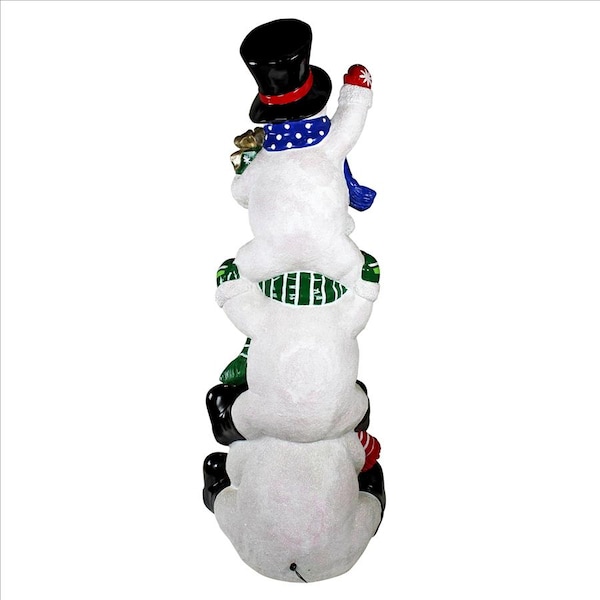 Design Toscano SnowBro's Illuminated Snowman Holiday Statue: Giant - DB383115