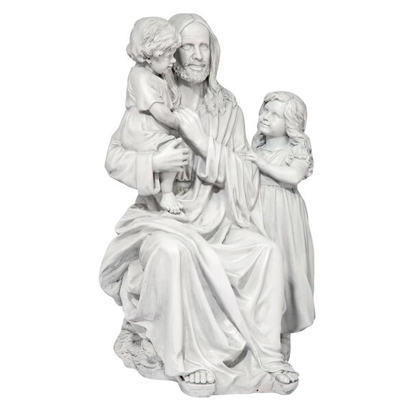 Design Toscano Jesus Loves the Little Children Garden Sculpture - DB32131