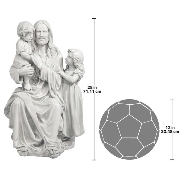 Design Toscano Jesus Loves the Little Children Garden Sculpture - DB32131