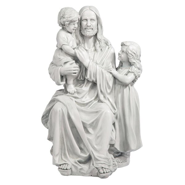 Design Toscano Jesus Loves the Little Children Garden Sculpture - DB32131