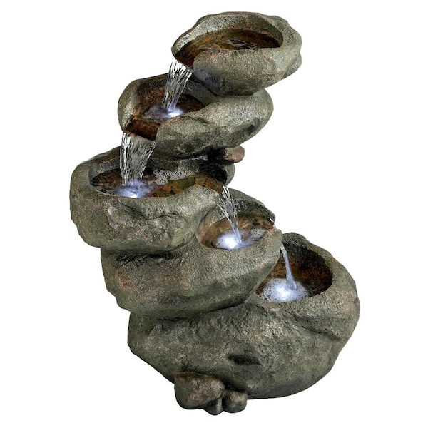 Design Toscano Avalanche Peak Cascading Garden Fountain - DW46054