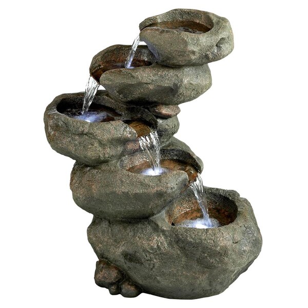 Design Toscano Avalanche Peak Cascading Garden Fountain - DW46054