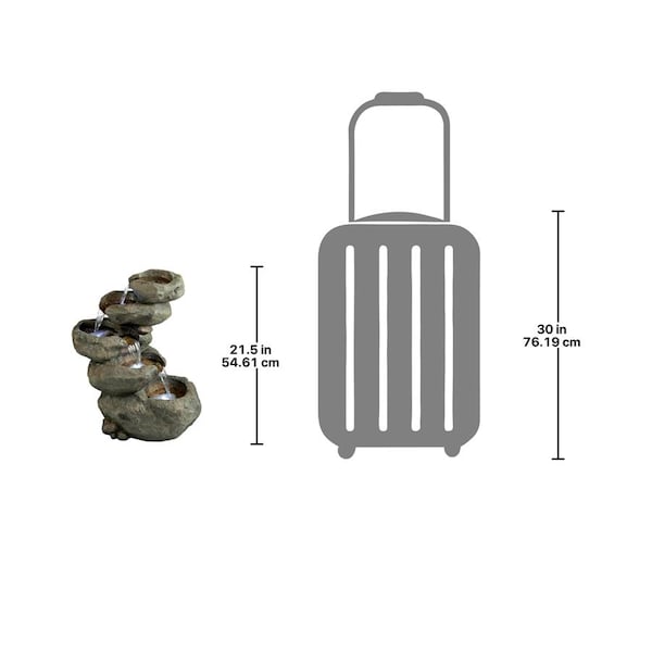 Design Toscano Avalanche Peak Cascading Garden Fountain - DW46054