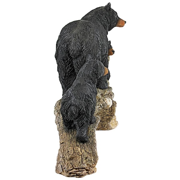 Design Toscano Controlling the Cubs, Mother Black Bear Animal Statue - QL1559498