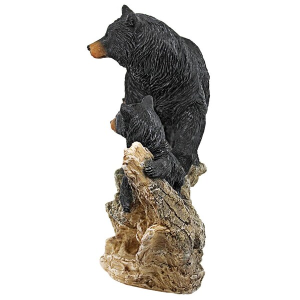 Design Toscano Controlling the Cubs, Mother Black Bear Animal Statue - QL1559498