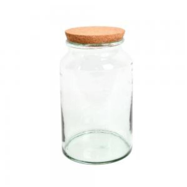 Esschert Design Wide Mouth Half Open Terrarium Bottle, Transparent - Medium - AGG69