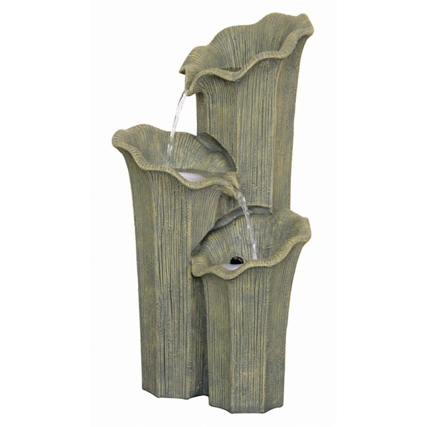 Design Toscano Three Lilies Cascading Sculptural Fountain - SS12232