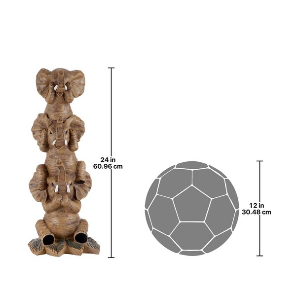 Design Toscano The Hear-No, See-No, Speak-No Evil Elephants: Large - AL18602