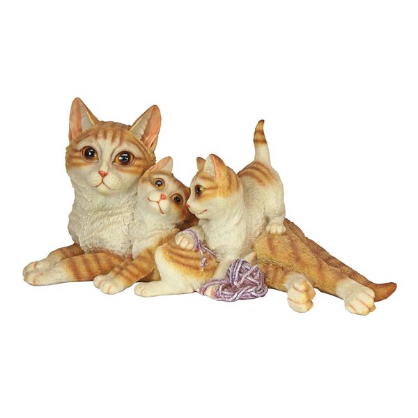 Design Toscano Kitten Crowd Cat Family Statue - QM14002
