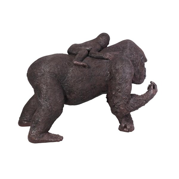 Design Toscano The Lowland Gorillas Mother & Child Great Ape Statue - NE100050