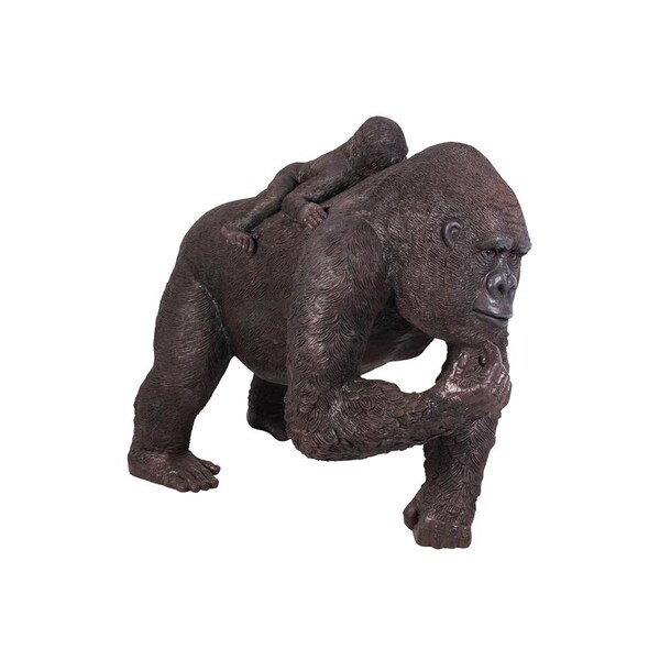 Design Toscano The Lowland Gorillas Mother & Child Great Ape Statue - NE100050