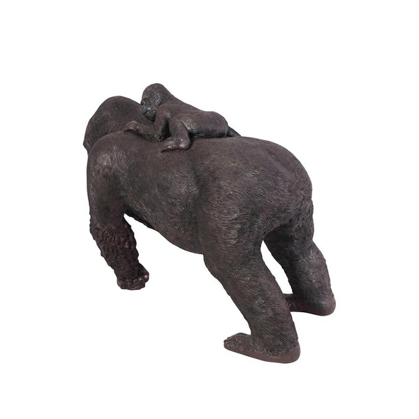 Design Toscano The Lowland Gorillas Mother & Child Great Ape Statue - NE100050
